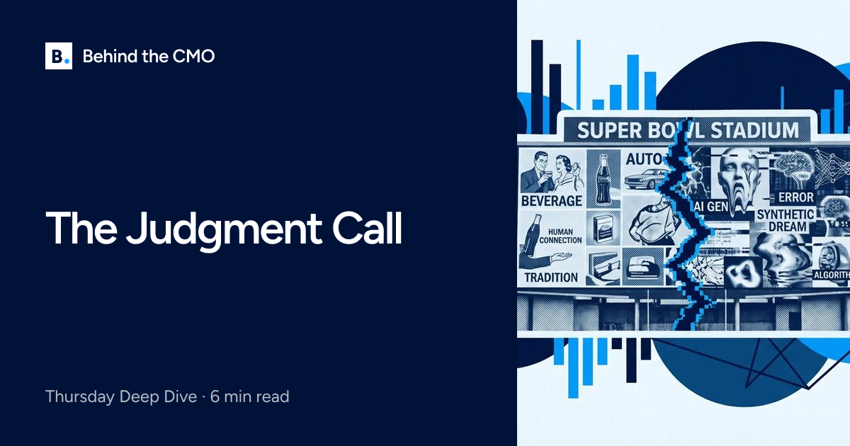 Judgement Call The Judgment Call | Behind the CMO